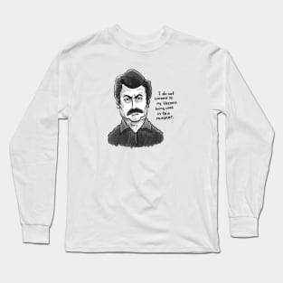 Ron Swanson Long Sleeve T-Shirt